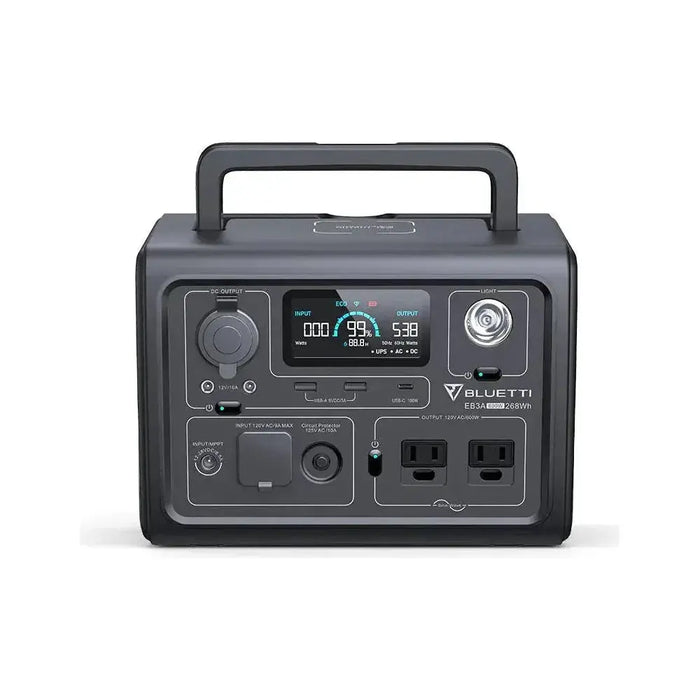 Bluetti EB3A 600W 268Wh Portable Power Station