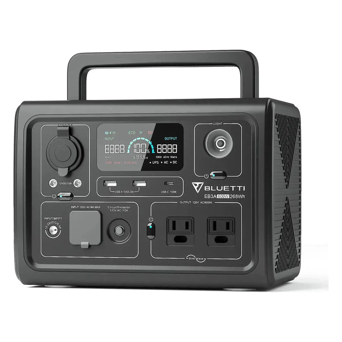 Bluetti EB3A 600W 268Wh Portable Power Station