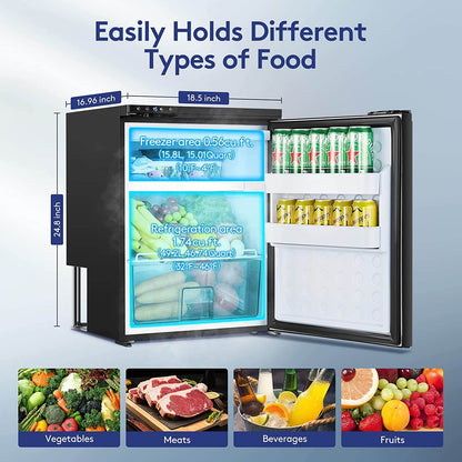 Bodega cooler RV Refrigerater Upright Freezer Semi Truck Refrigerator - CR85