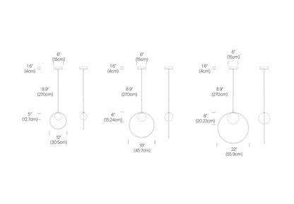 Pablo Designs Bola Halo Pendant