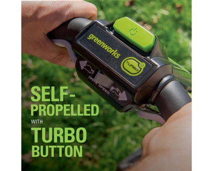 Greenworks 48V (2x24V) 21" Cordless Battery Self-Propelled Mower & Blower Combo Kit w/ (3) Batteries & Chargers -1341802-VK