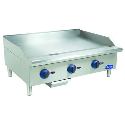 Globe C36GG Chefmate 36" Gas Griddle - 90,000 BTU - GLC36GG