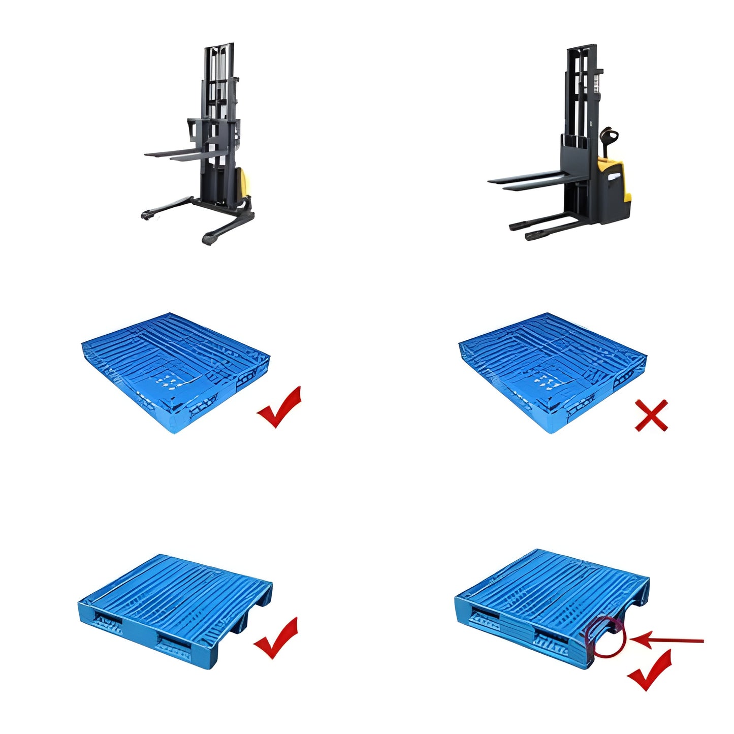 Apollolift Power Lift Fixed Stacker  3300lbs 118"Lifting - A-3016
