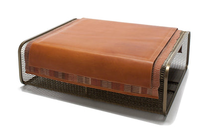 Oscar Maschera Caballito Blanco Large - Suede & Fabric - Suede-1CAB021X/BRNZ/BLKSUEDE