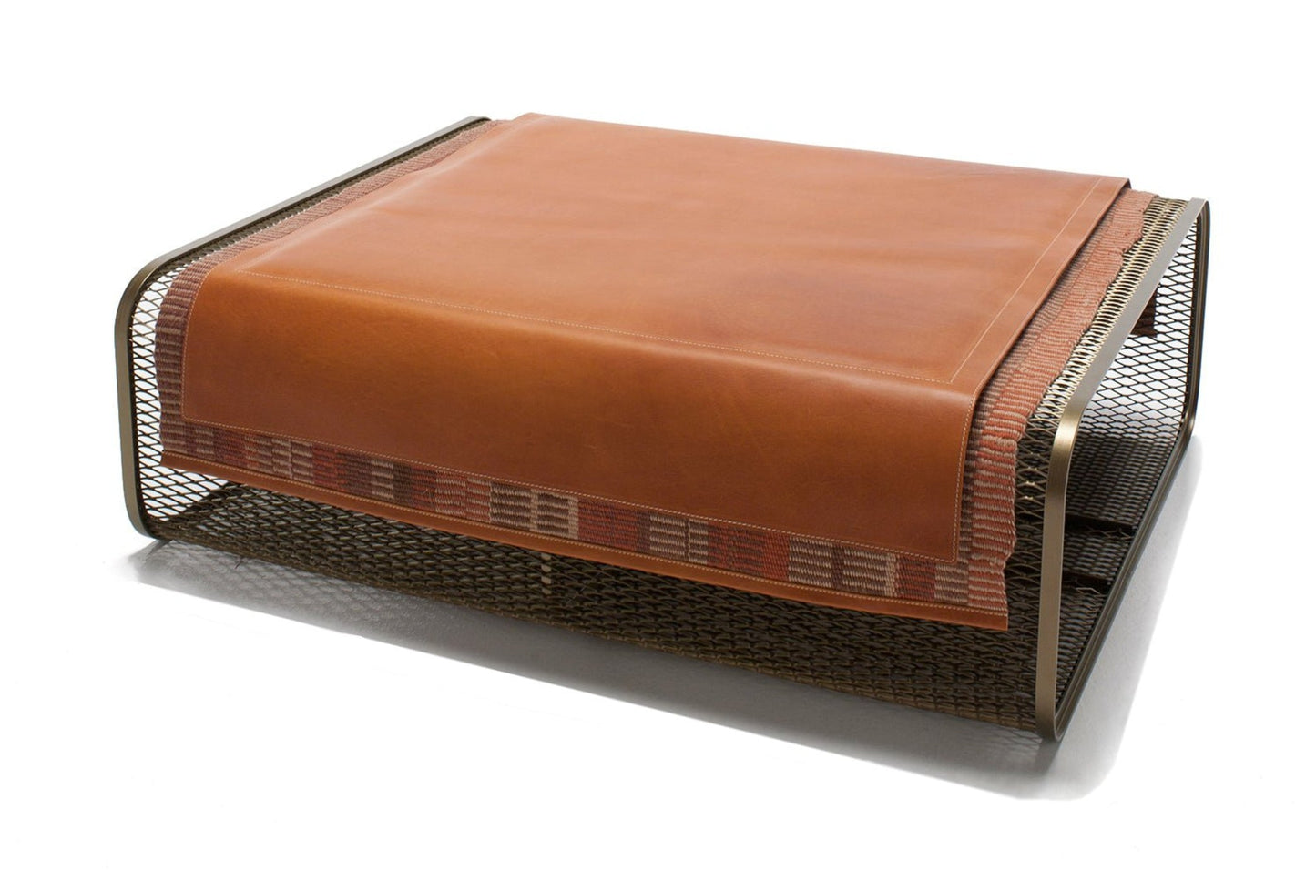 Oscar Maschera Caballito Blanco Large - Suede & Fabric - Suede-1CAB021X/BRNZ/BLKSUEDE