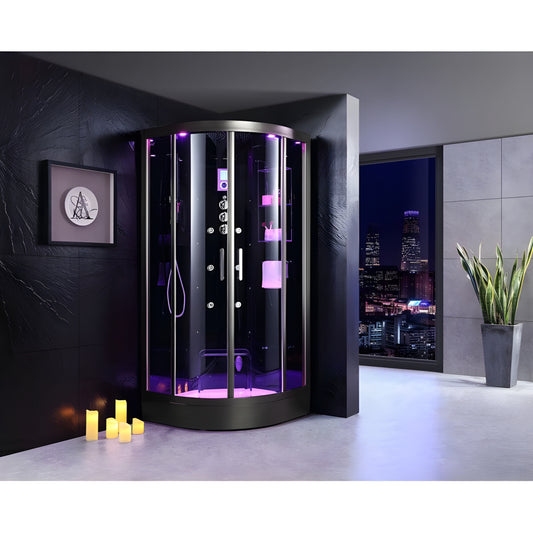 Sauna Hammam SHOWER CABIN HAMMAM ARCHIPEL QDR 90C BLACK - MK53016810