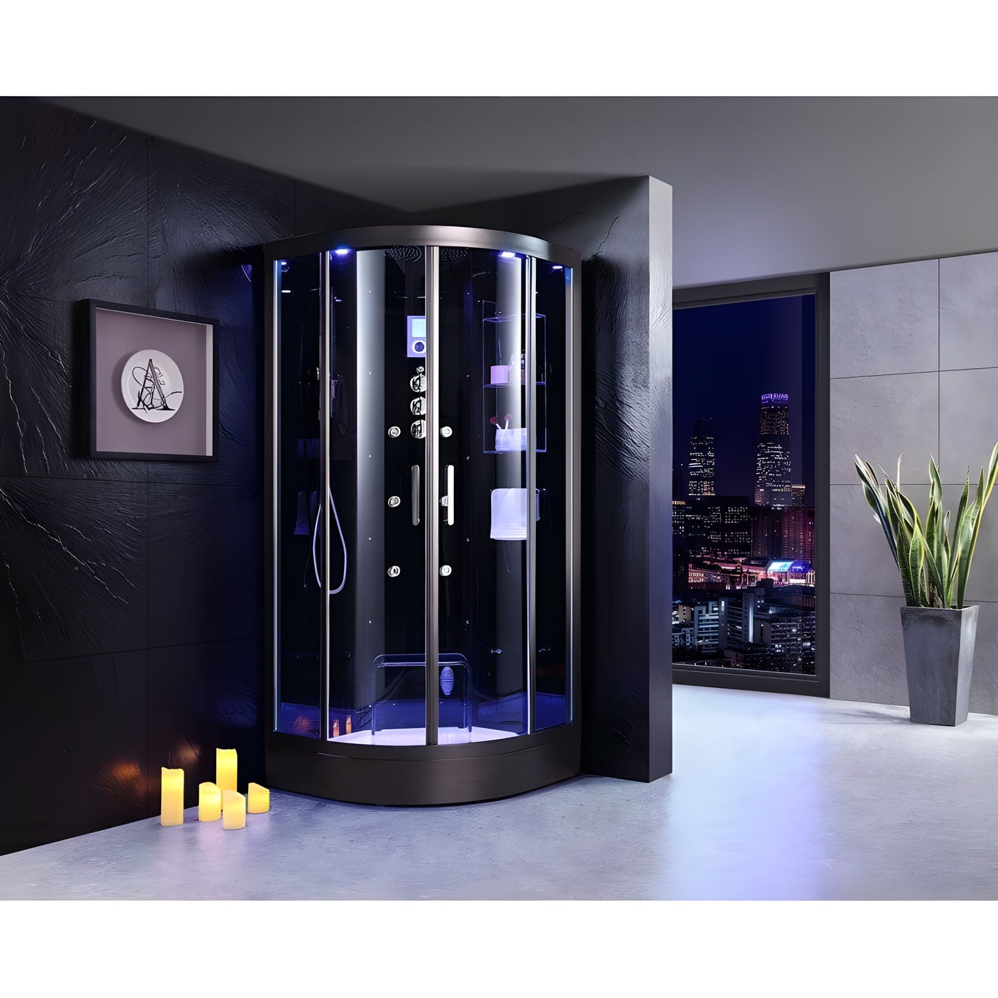 Sauna Hammam SHOWER CABIN HAMMAM ARCHIPEL QDR 90C BLACK - MK53016810