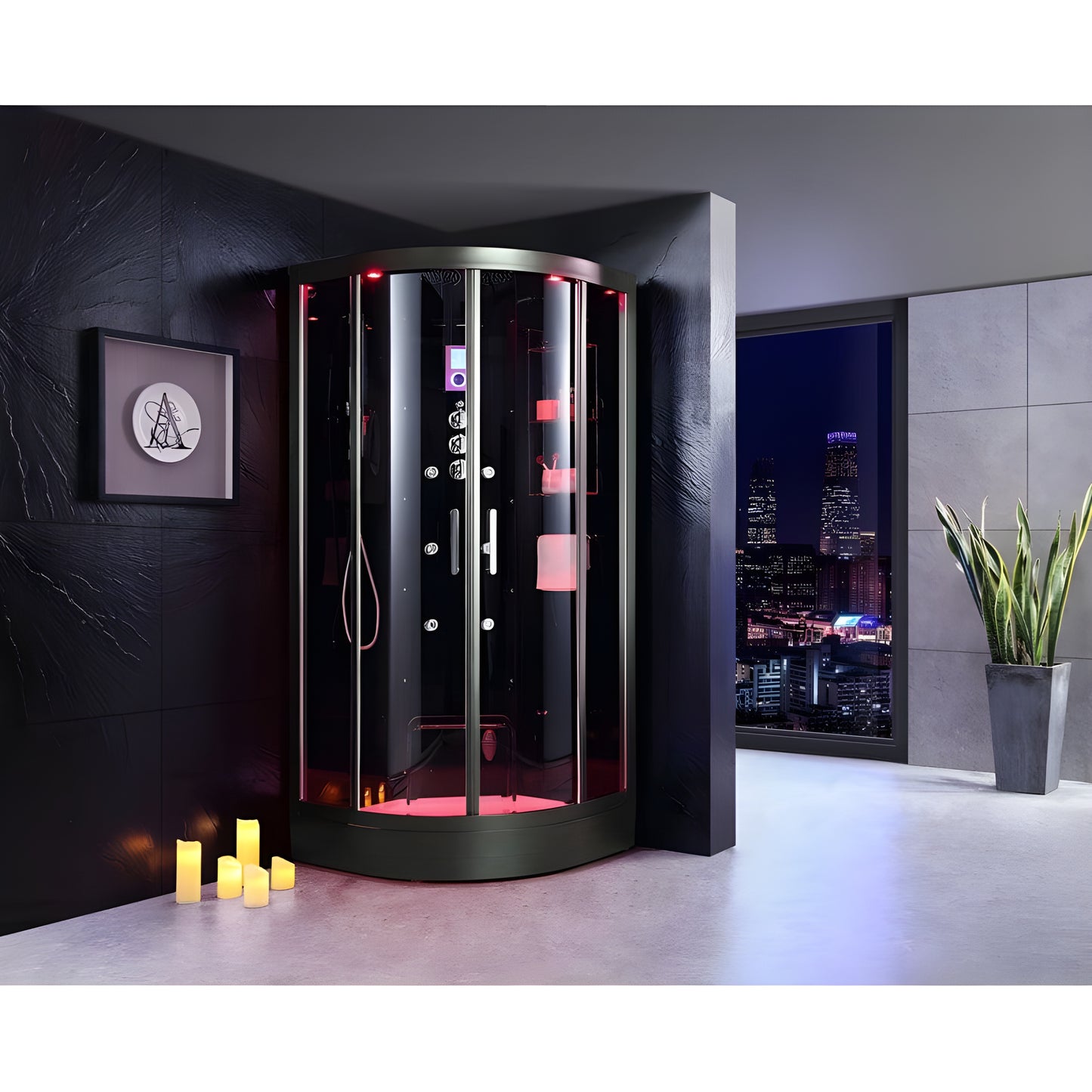 Sauna Hammam SHOWER CABIN HAMMAM ARCHIPEL QDR 90C BLACK - MK53016810