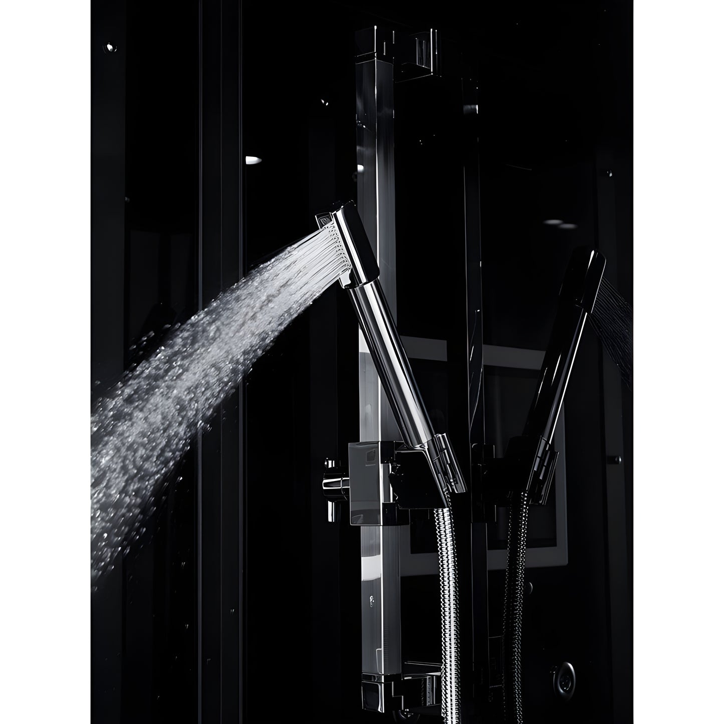 Sauna Hammam HAMMAM SHOWER CABIN DUO ARCHIPEL PRO 120D BLACK (120X85CM) - 2 PLACE