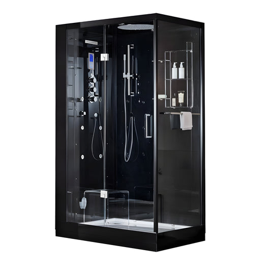 Sauna Hammam HAMMAM SHOWER CABIN DUO ARCHIPEL PRO 120G BLACK (120X85CM) - 2 PLACES - MK53019691