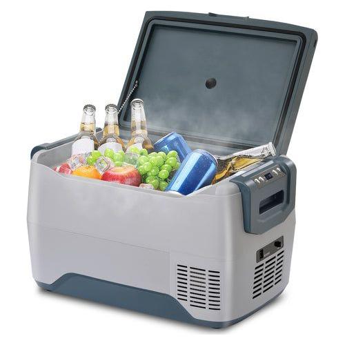 Car Fridge Portable Freezer Cooler with 12/24V DC Travel Refrigerator