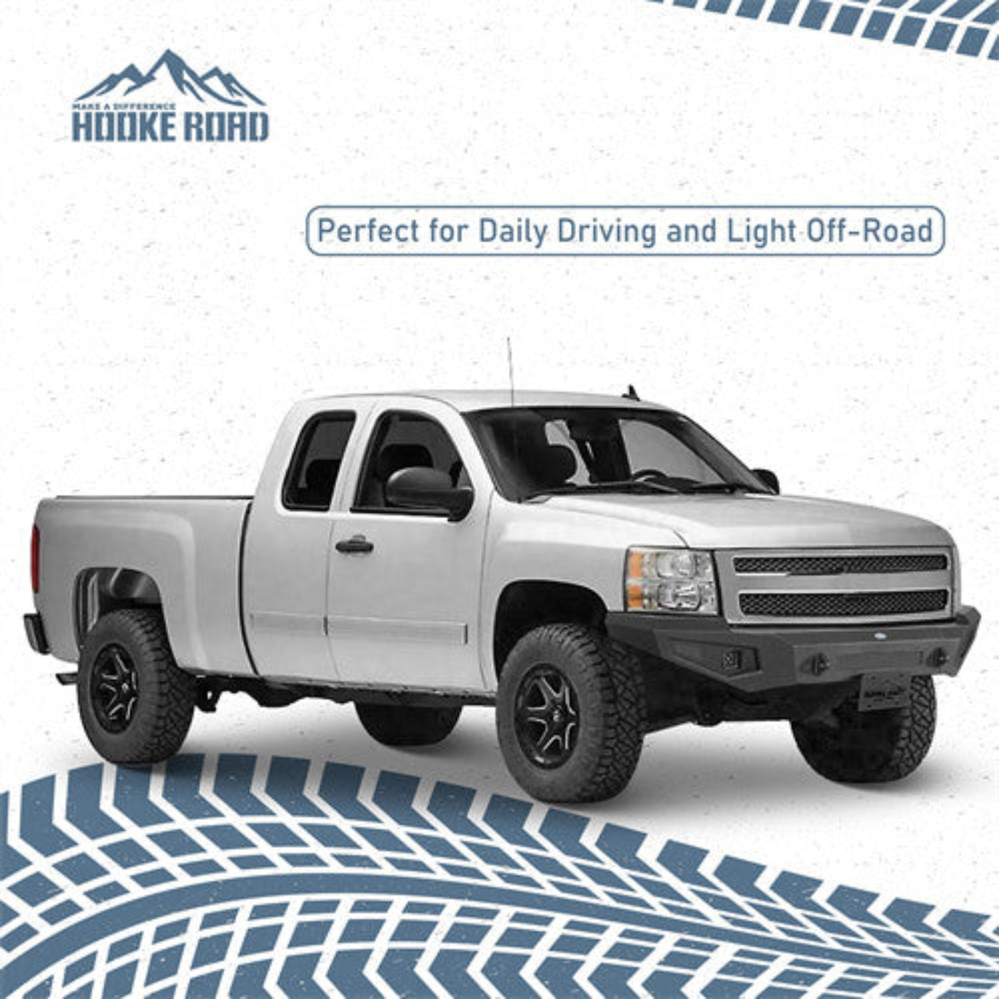 07-13 Chevy Silverado 1500 Front Bumper 2nd Generation - Hooke Road - HE.9033