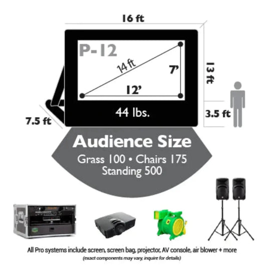Open Air Cinema Event Pro Outdoor Theater System - CBP-12
