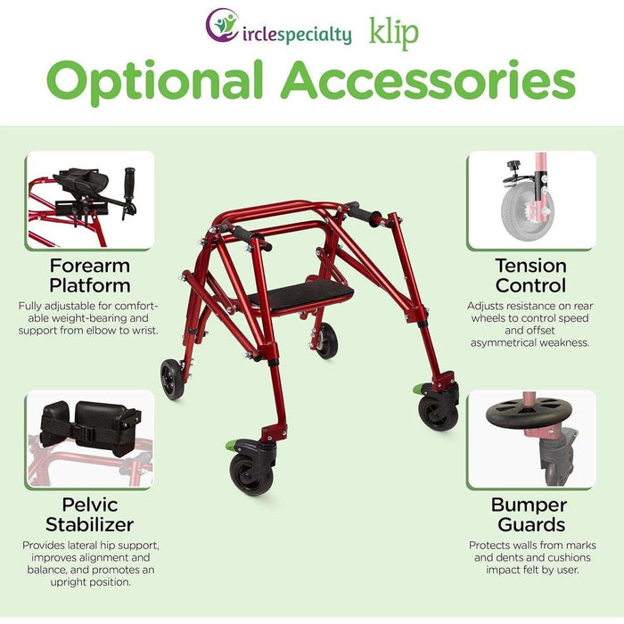 Circle Specialty Klip 4 Wheeled Walker