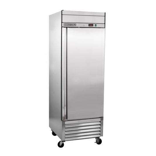 Maxx Cold Bottom Mount 1 Door Reach-In Freezer, 27" W, 19.3 Cu Ft, in Stainless Steel - MXSF-23FDHC