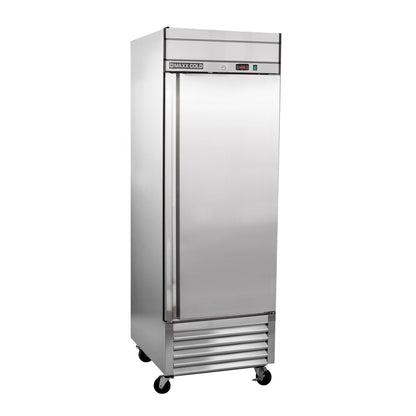 Maxx Cold Bottom Mount 1 Door Reach-In Freezer, 27" W, 19.3 Cu Ft, in Stainless Steel - MXSF-23FDHC
