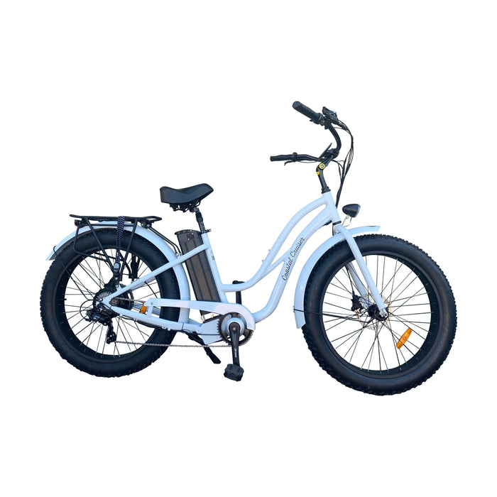 Coastal Cruiser Fat Tire Step-Thru 26x4 52V/21Ah 750W Beach Cruiser Electric Bike