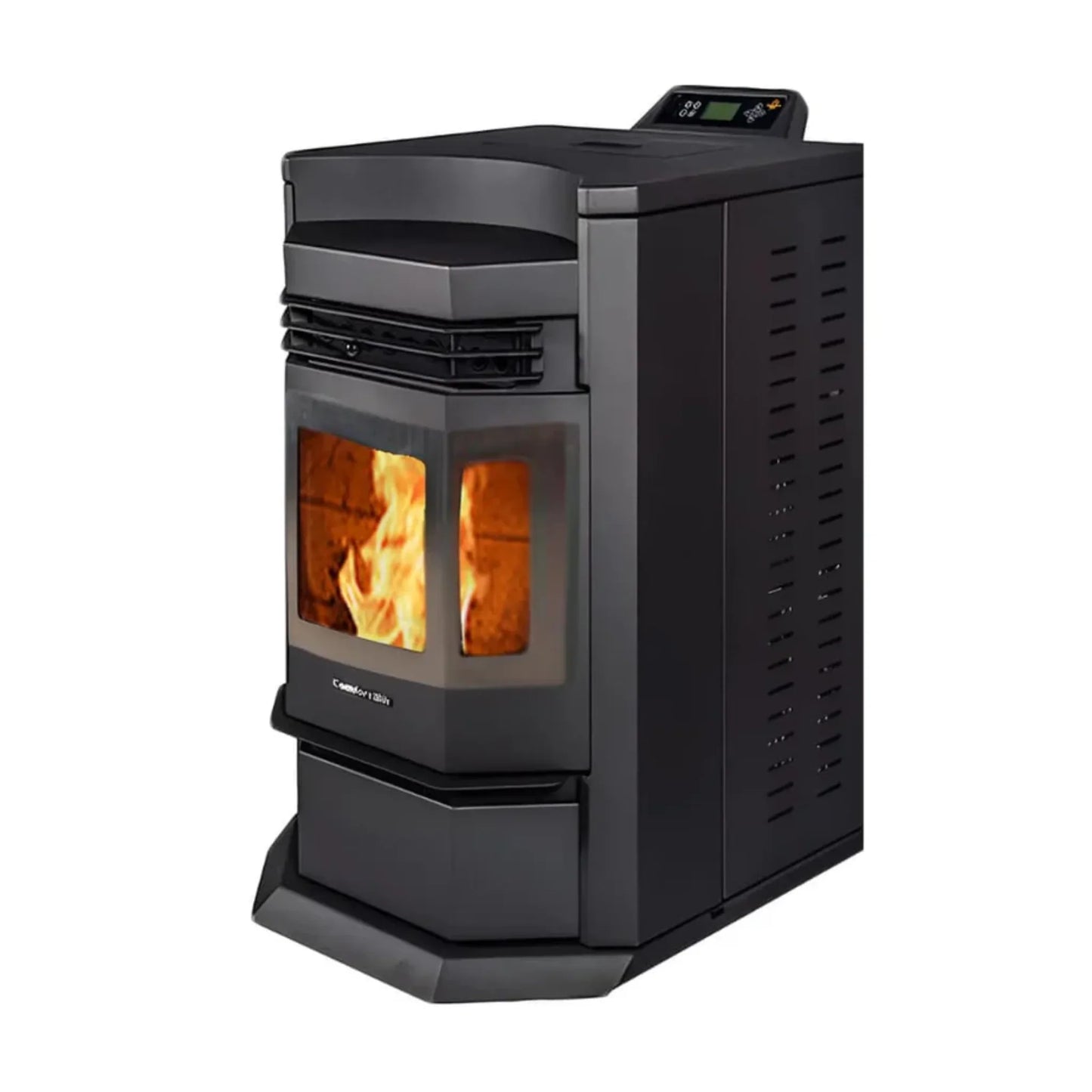 ComfortBilt Pellet Stove with Stainless Steel Trim - HP22N-Black-SS