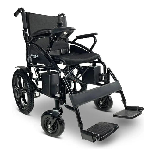 ComfyGO 6011 Folding Electric Wheelchair Black / 13+ miles / 12AH Battery