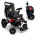 ComfyGO Majestic IQ-7000 Remote Controlled Folding Electric Wheelchair Black & Red (Special Edition) / Black / Manual Folding