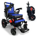ComfyGO Majestic IQ-7000 Remote Controlled Folding Electric Wheelchair Black & Red (Special Edition) / Blue / Manual Folding