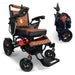 ComfyGO Majestic IQ-7000 Remote Controlled Folding Electric Wheelchair Black & Red (Special Edition) / Taba / Manual Folding