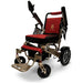 ComfyGO Majestic IQ-7000 Remote Controlled Folding Electric Wheelchair Bronze / Red / Manual Folding