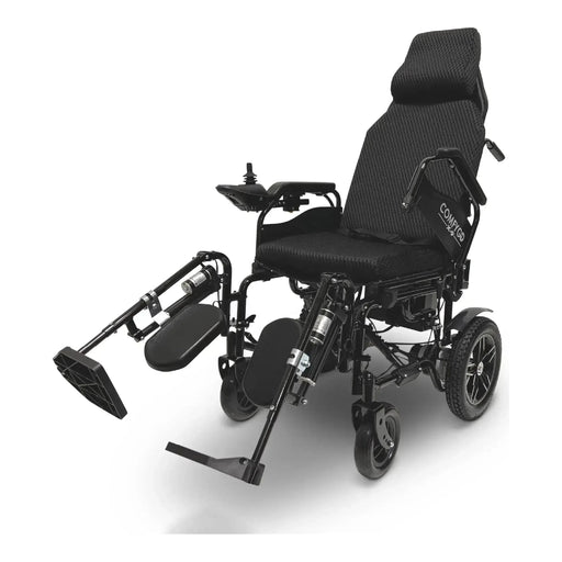 ComfyGO X-9 Remote Controlled Electric Wheelchair with Automatic Recline Black / 10+ miles / 12AH lithium-ion
