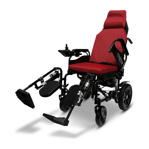 ComfyGO X-9 Remote Controlled Electric Wheelchair with Automatic Recline Red / 10+ miles / 12AH lithium-ion