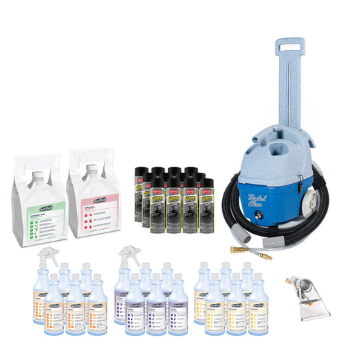 Trusted Clean Pet Accident Carpet Spotting Package w/ Carpet Cleaning Chemicals - CPT-PACKAGE6   & Stain Removers
