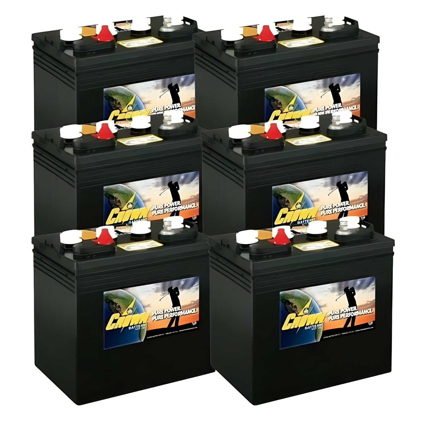 Crown 8 Volt Golf Cart Battery CR-150 8V/150Ah (6 Pack, 48V) - CR-150-6x
