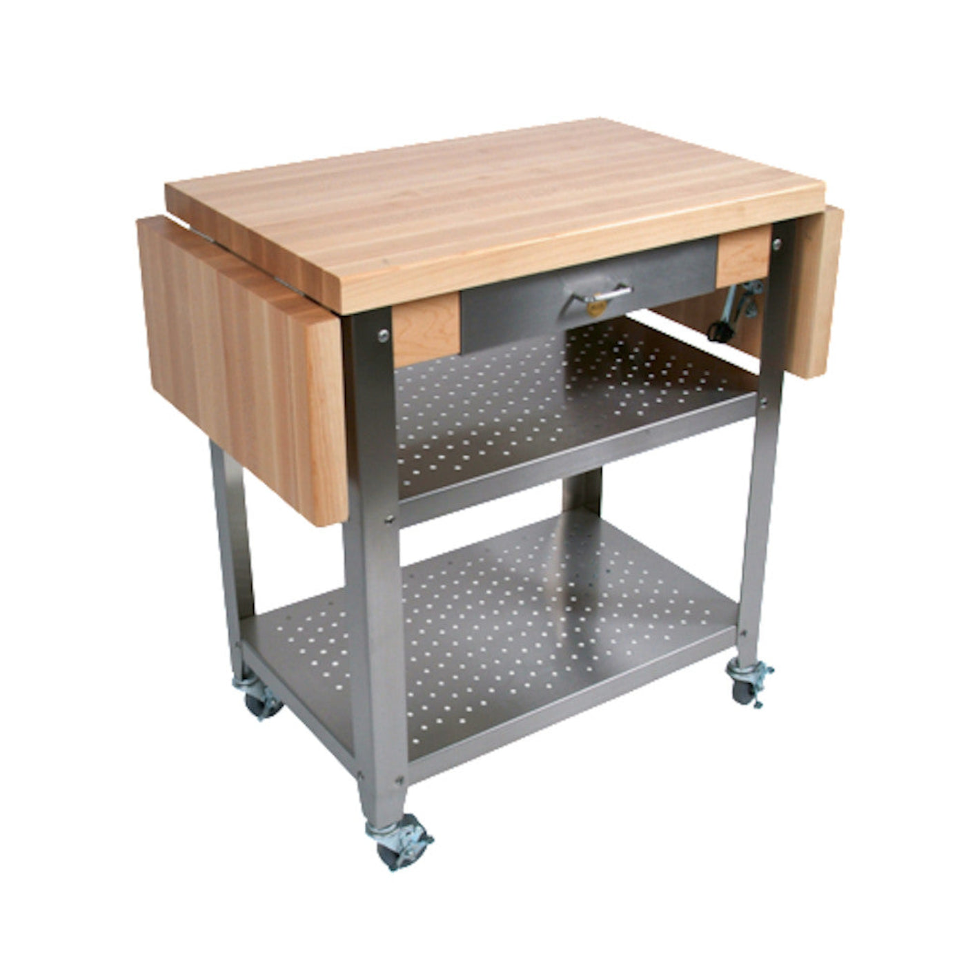 John Boos CUCE50 Cucina Elegante Maple Butcher Block Cart 50" x 20"