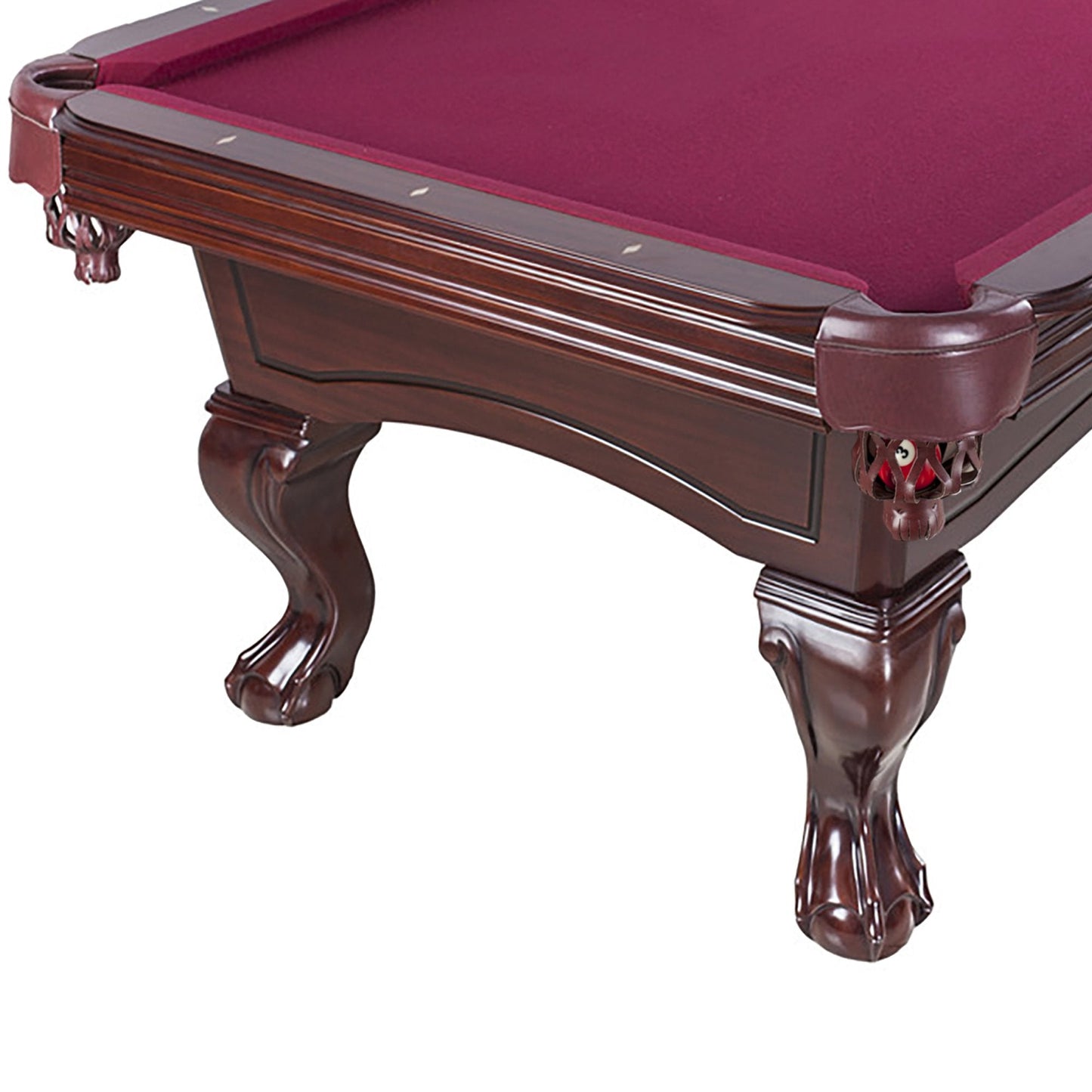 Hathaway Augusta Mahogany 8ft Non Slate Pool Table - BG2527