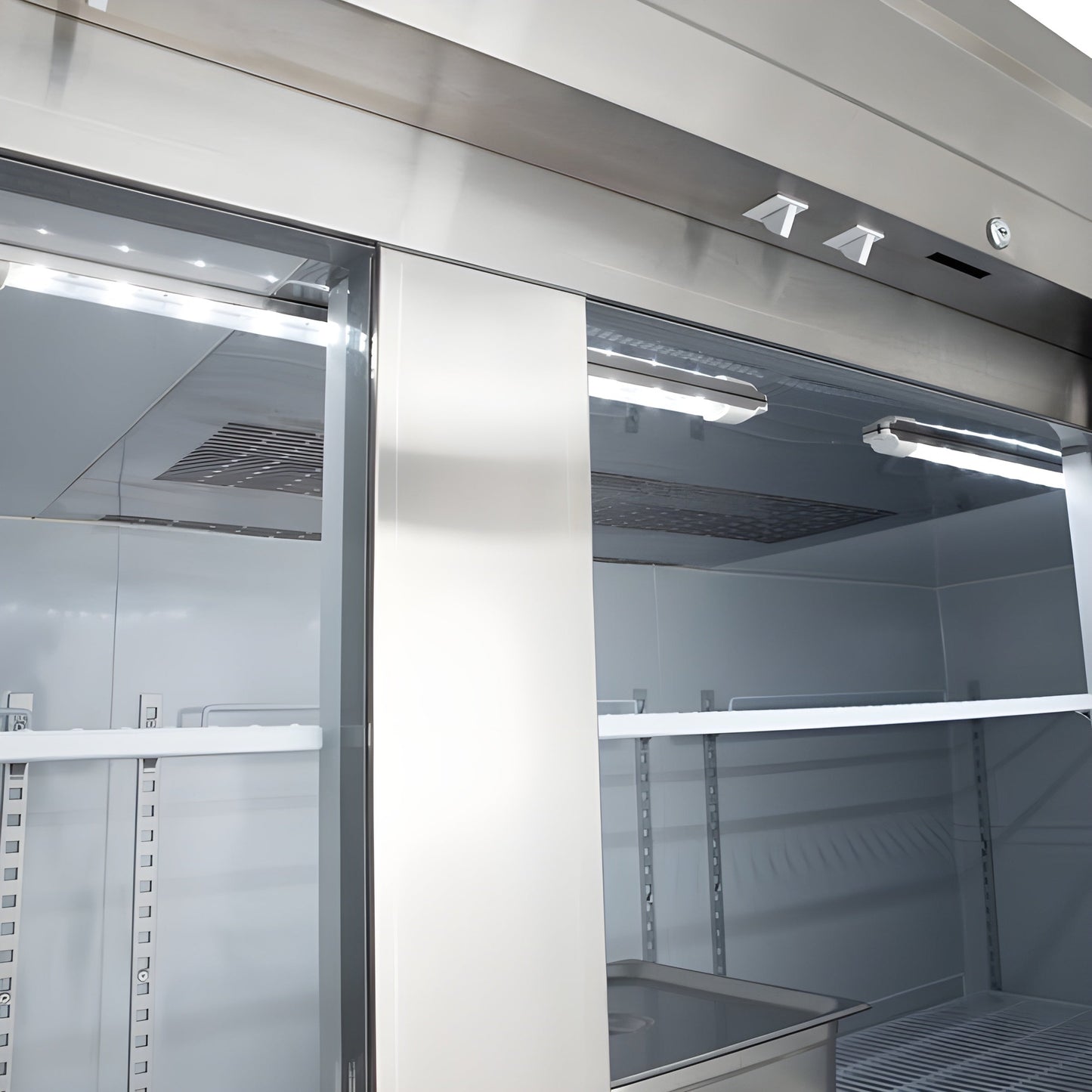 Maxx Cold V-Series 3 Door Reach-In Freezer, Bottom Mount, in Stainless Steel - MVF-72FDHC