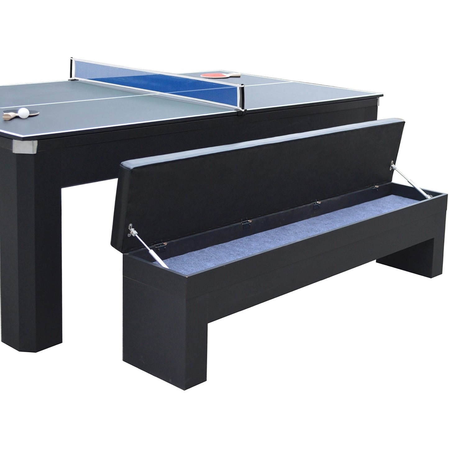 Hathaway Park Avenue 7ft Multi Game Table with Top & Benches - BG2530PR