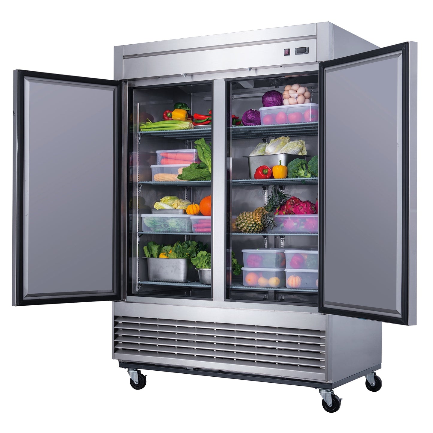 Chef AAA - Commercial 55" Reach-In Refrigerator Solid 2 Door 40 cu.ft. - T55R