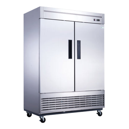 Chef AAA - Commercial 55" Reach-In Refrigerator Solid 2 Door 40 cu.ft. - T55R