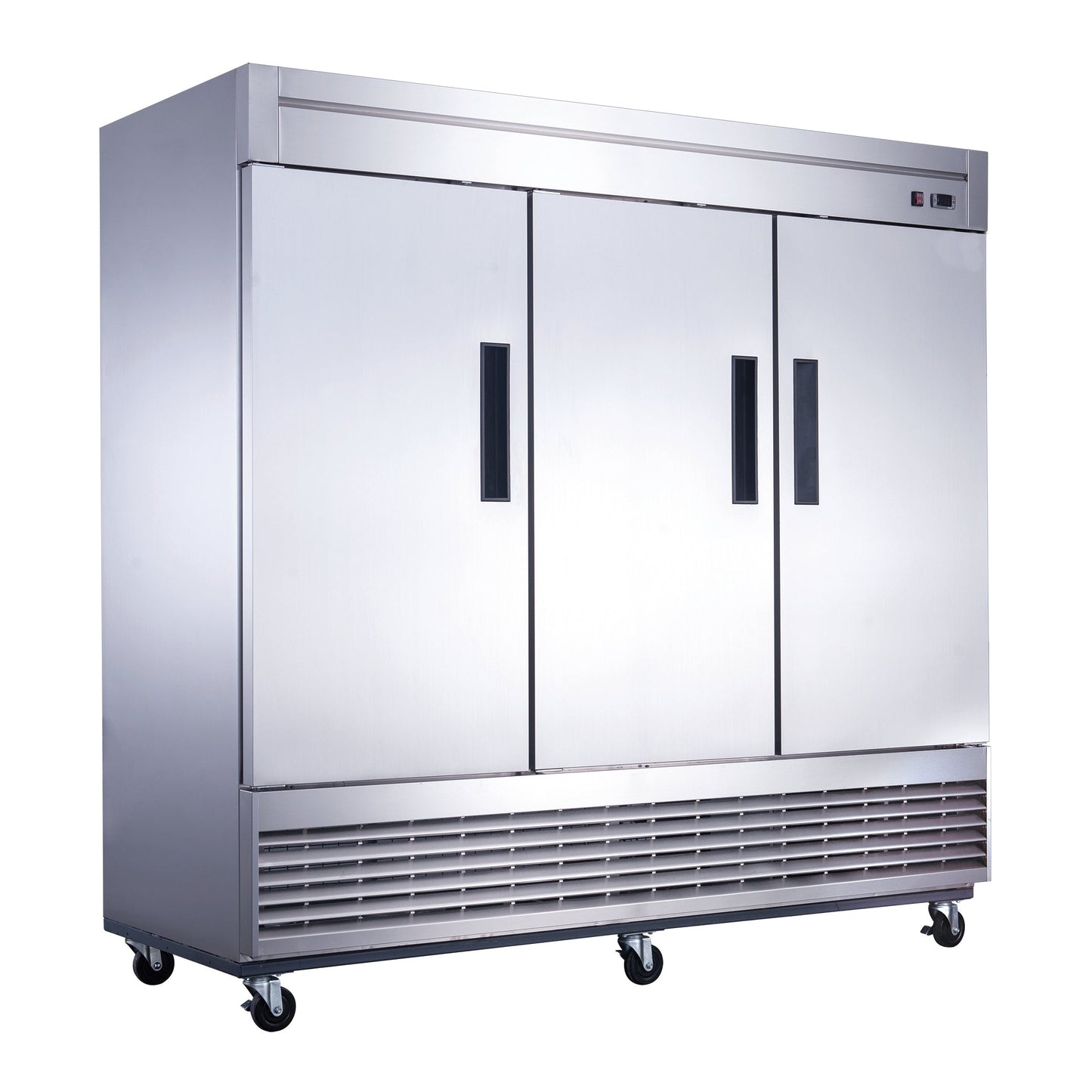 Chef AAA Commercial 83" Reach-In Refrigerator 3 Solid Door Stainless Steel 64 cu.ft. - T83R