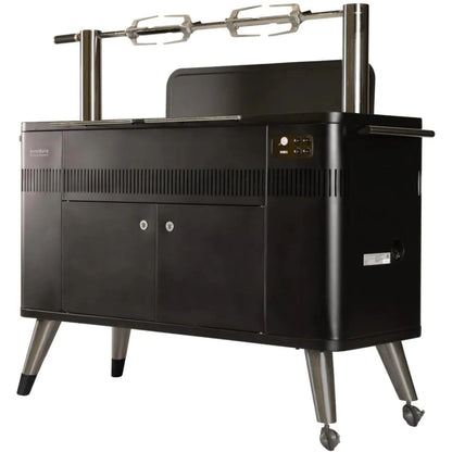Everdure By Heston Blumenthal 54-Inch Charcoal Grill With Rotisserie & Electronic Ignition - HBCE2BBUS