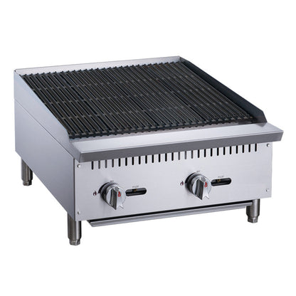 Chef AAA Commercial 24 in. Countertop Charbroiler - TCCB24