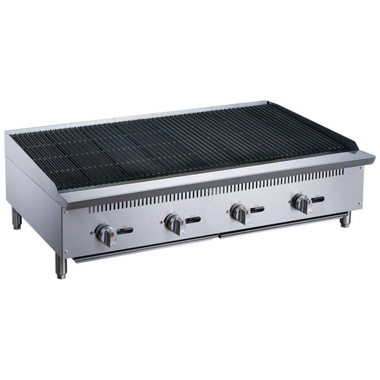 Chef AAA Commercial 48 in. Countertop Charbroiler - TCCB48