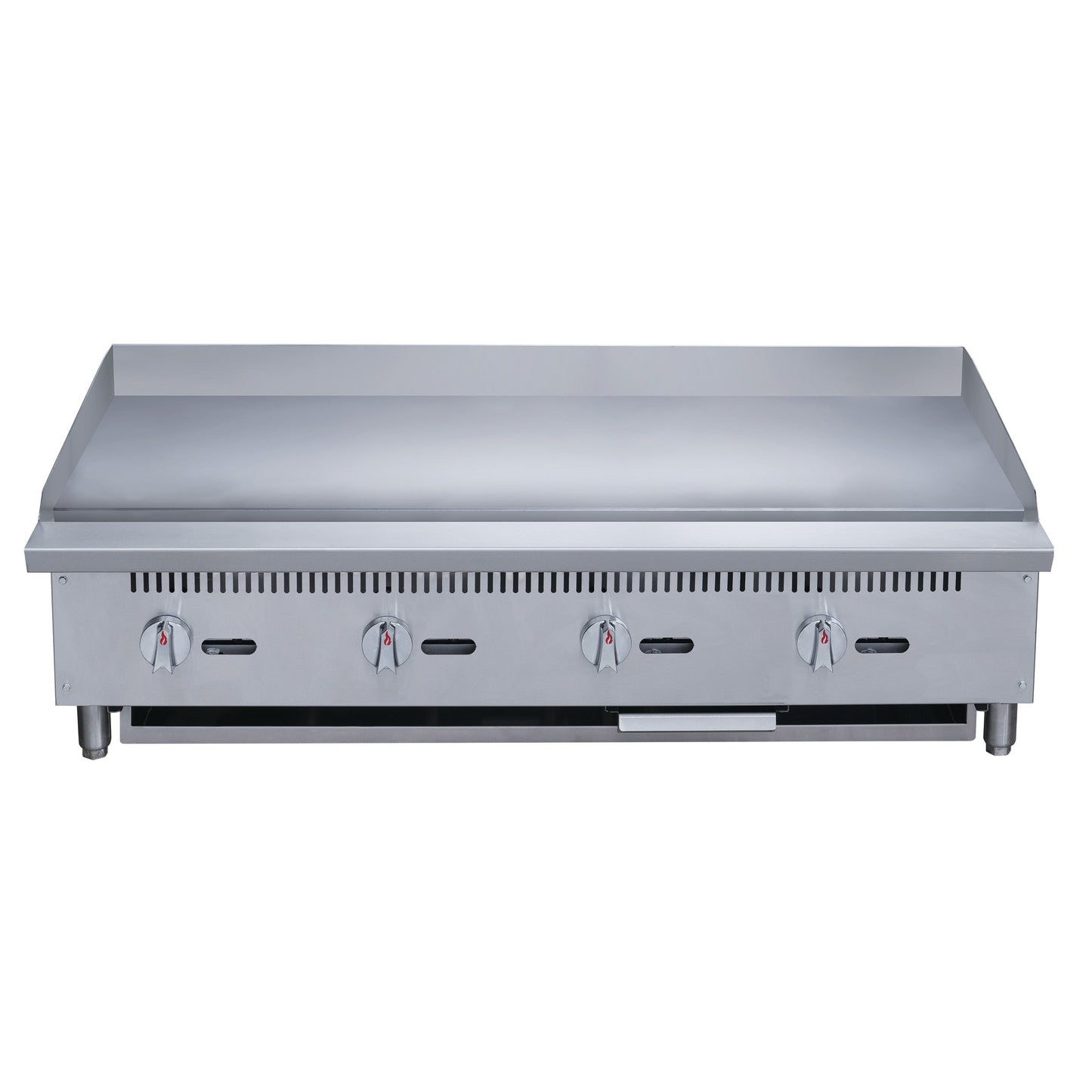 Chef AAA Commercial 48 in. Countertop with Griddle with 4 Burners NG - TCGM48