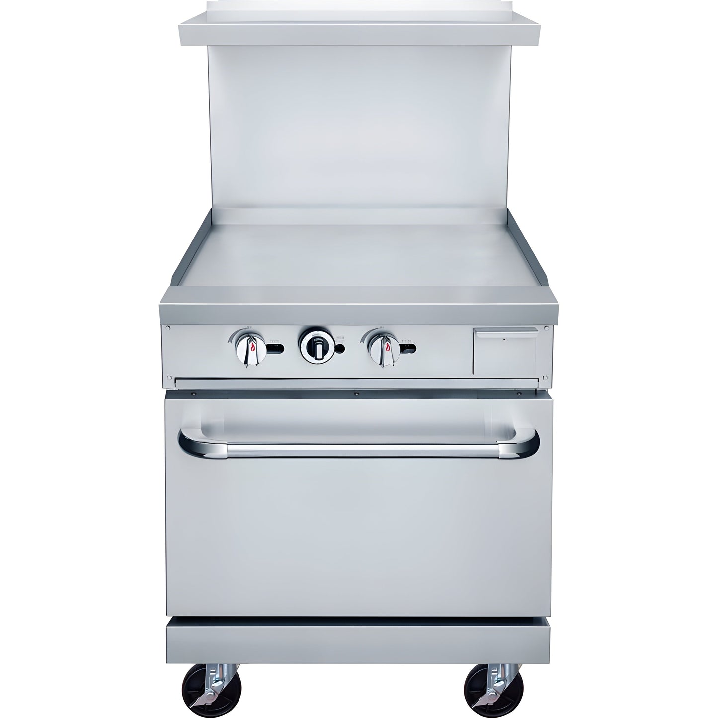 Chef AAA - TCR24-GM Commercial 24" Oven Range 24" Griddle Natural Gas - TCR24-GM