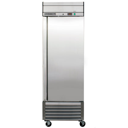 Maxx Cold Single Door Reach-In Refrigerator, Bottom Mount, 27"W, 23 cu. ft. Storage Capacity, in Stainless Steel - MXSR-23FDHC