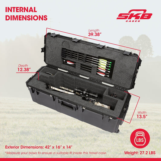 SKB iSeries 10 Point Vapor RS470 Heavy Duty UV Resistant Crossbow Case, Black - 213980