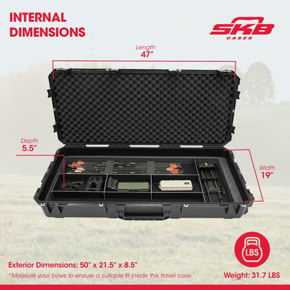 SKB Cases 3I-4719-PL iSeries Single/Double Bow Case with Hard Plastic Exterior - 127727