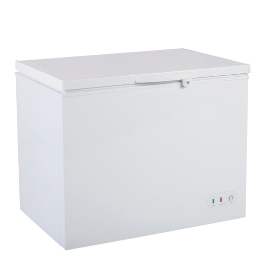 Maxx Cold Chest Freezer with Solid Top, 50"W, 12.7 cu. ft. Storage Capacity, Locking Lid, Garage Ready, in White - MXSH12.7SHC