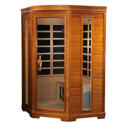 Dynamic Heming 2-person Corner Low EMF Under 8MG FAR Infrared Sauna