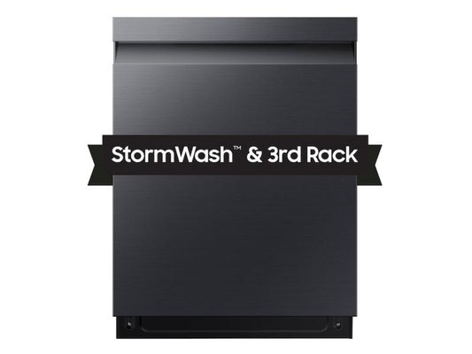 SAMSUNG AutoRelease Smart 46dBA Dishwasher with StormWash(TM) in Matte Black Steel - DW80CG5450MT-KT