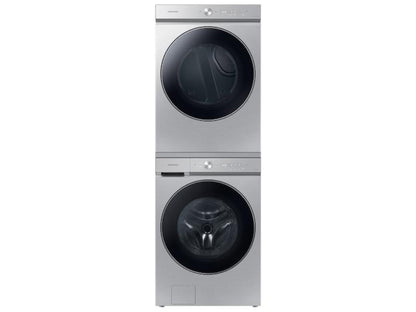 SAMSUNG Bespoke 7.6 cu. ft. Ultra Capacity Gas Dryer with AI Optimal Dry and Super Speed Dry in Silver Steel - DVG53BB8900TA3-KT